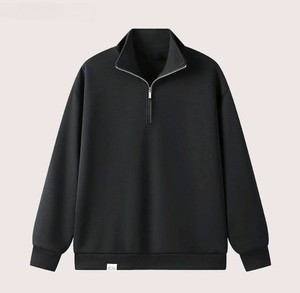 Sudadera de Algodón para Hombre con Cierre de Cremallera Metálica, Color Beige, Precio de Fábrica, para Mercancía de Empresa, Marca Privada - Product Image 2