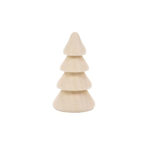 Natural Wood and MDF <b>Christmas</b> <b>Tree</b> Decoration Elegant <b>Stand</b> and Accessory for Festive <b>Christmas</b> Tables - Product Image 1