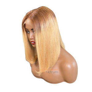 วิกผมดิบแบบชาวเปรูไร้กาววิกผมสั้นลูกไม้บ๊อบวิกผมแท้แบบ Remy - Product Image 3