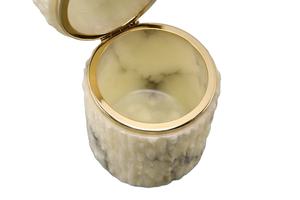 Boîte à cigarettes en marbre, boîte à cigarettes de table, boîte à cigarettes vintage en onyx ivoire - Product Image 5