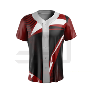 Camisa con botones, jersey de béisbol tipo pullover, jersey de béisbol con cuello en V, jersey de béisbol con cuello redondo, jersey de béisbol de manga corta - Product Image 4