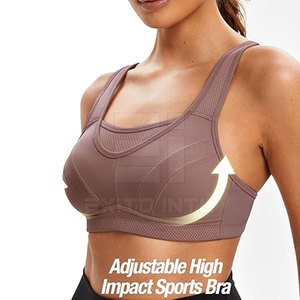 2026 Customized Breathable Women Sports Bra <b>Light</b> Support Spandex/Nylon High Quality Fitness Bra Custom Wholesale Price Best - Product Image 2