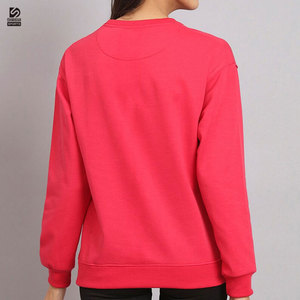 เสื้อสเวตเชิ้ตผู้หญิงสั่งทำขายส่งสำหรับฤดูใบไม้ร่วงและฤดูหนาว สีพื้น คอกลม ระบายอากาศได้ดี ผ้าฝ้าย 100% กันลม คุณภาพสูง - Product Image 3