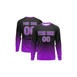 Camiseta Deportiva Ligera de Manga Larga con Nombre y Número Impresos por Sublimación, para Fútbol y Tiro - Product Image 4