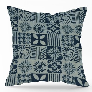Housse de coussin carrée en coton indigo, imprimée à la main, décorative pour canapé, export en gros - Product Image 3