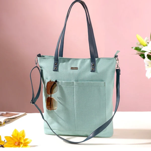 Bolsa de Viaje de Algodón con Correa Larga para el Hombro, Bolso de Mano Elegante para Mujer, para Compras al Aire Libre, Uso Diario, Diseño Ecológico - Product Image 3