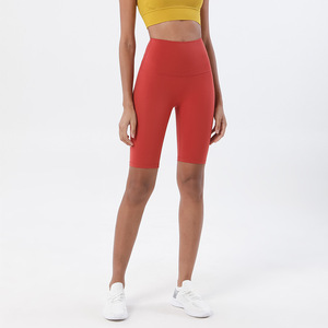 <b>Women</b> Solid Yoga <b>Legging</b> <b>Short</b> High Waist Fitness Quick Drying Cycling Workout Gym <b>Shorts</b> Breathable Mesh Four-Way Stretch - Product Image 1