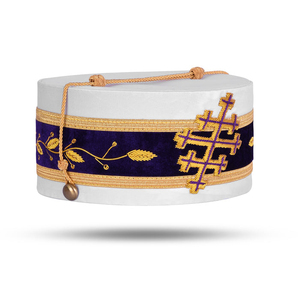 Meilleures ventes : Casquettes de régalia maçonniques personnalisées, broderie à la main de haute qualité, fils d'or, matériau Raxine durable, épingle de sûreté - Product Image 2