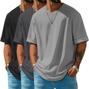 Camiseta Oversize para Hombre, Algodón Grueso, Hombros Caídos, Corte Holgado, Estilo Casual Urbano, Top de Verano Cómodo para el Día a Día - Product Image 6