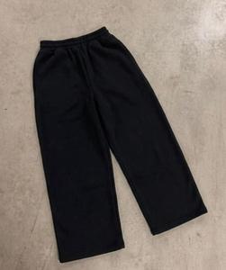 Pantalones Deportivos de Felpa Verde 100% Algodón para Hombre, Cintura Elástica, Pierna Ancha, Estampados, Corte Holgado, Estilo Urbano - Product Image 2