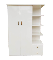 Armoire à tiroirs en plastique Verrouillage Chambre à coucher Suspendus Vêtements simples Armoires en plastique avec poignées d'étagère de porte pour bébé dames