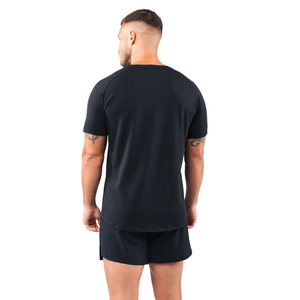 T-shirt Force Core pour homme, noir, manches courtes, vêtements de sport tendance, coton de qualité supérieure, t-shirt de gym confortable et élégant, vente en gros - Product Image 4