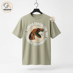 เสื้อยืดคอกลมแขนสั้นสีพื้นสำหรับผู้ชาย FAMU ทรงปกติ ผ้าเจอร์ซีย์คอตตอนอย่างดี เป็นมิตรกับสิ่งแวดล้อม ระบายอากาศได้ดี - Product Image 1