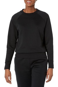 Nouvel Arrivage – Sweat-shirt en Coton Confortable et Décontracté pour Femme, Col Rond, Manches Longues, Épaules Tombantes, Couleur Unie, de Luxe, Origine Bangladesh - Product Image 4