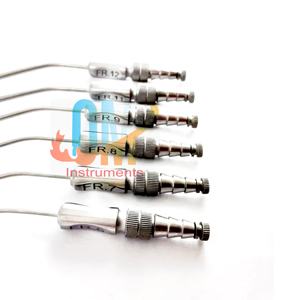 Juego de Tubos de Succión Frazier de 6 Piezas, Diseño Superior, Instrumentos de Acero Inoxidable para ORL, Fuente de Alimentación Manual, Grado Médico Quirúrgico |   OMI - Product Image 6