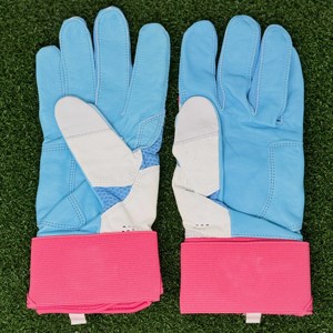 <b>Full</b> Finger Polyester/Cotton Safety Gloves Blue Pink White Non <b>Slip</b> Hook Loop Closure Waterproof Outdoor Unisex All Seasons - Product Image 2
