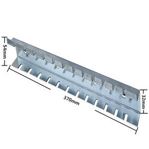 Soporte de pared metálico para taladros y puntas de destornillador, organizador de herramientas para taller y garaje - Product Image 4