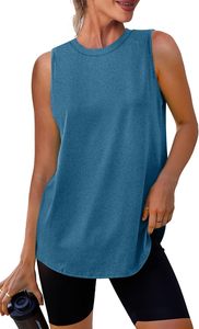 Débardeurs pour femmes sans manches en coton/élasthanne côtelé, écologiques, séchage rapide, respirants, style décontracté streetwear, avec nœud décoratif, ODM - Product Image 3