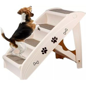 Scale per Animali Domestici, per Gatti e Cani, Lussuose, Regolabili, in Legno, Lavabili, per Interni/Esterni, Moderne, Taglia XL - Product Image 2