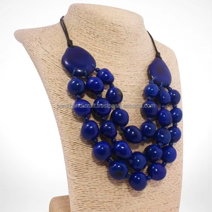 Pieza de moda de calidad Moda en capas Estilo de collar de moda Joyería hecha a mano personalizada Diseños de cuentas vibrantes - Product Image 1