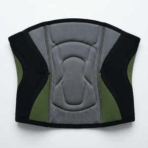Genouillère en néoprène à compression respirante, protection universelle toutes saisons, à enfiler, unisexe, vert et noir - Product Image 6
