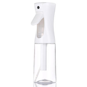 IKZARSA High Quality Durable White Plastic Spray Bottle Fine Mist Nozzle 300ML Refillable Transparent Container for Hair Styling - Product Image 1