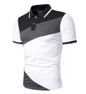 T-shirt professionnel pour homme en coton tricoté uni, manches courtes, avec logo brodé personnalisé, pour le travail et les occasions décontractées ou professionnelles - Product Image 3
