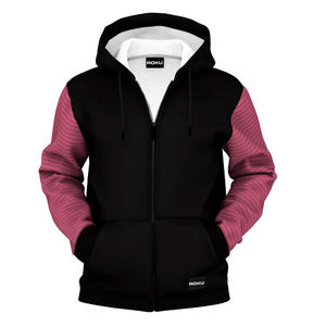 Sweat à capuche unisexe personnalisé avec logo, fermeture éclair intégrale, impression en relief, fermeture éclair solide, hiver, pour hommes, femmes, enfants - Product Image 1