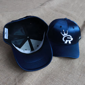 Gorra de Béisbol Personalizada de Alta Calidad, 6 Paneles, para Adultos, Visera Curva, Estructurada, Satén, Logotipo Bordado en 3D, Hebilla de Plástico Ajustable - Product Image 4