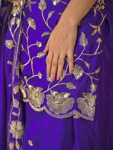 Ensemble de robe traditionnelle indienne pour femmes, broderie en sequins, soie chinon, lehenga choli, entièrement cousu, taille plus, pour mariage et fêtes - Product Image 6