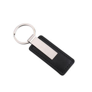Wholesales Personalised Logo Printed Custom Metal PU Leather Keychain Cowhide Keychain Premium Genuine Leather <b>Keyring</b> - Product Image 3