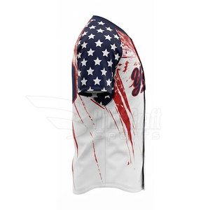 Nieuwe stijl sportkleding honkbal shirts met twee knopen, heavy duty, milieuvriendelijk - Product Image 4