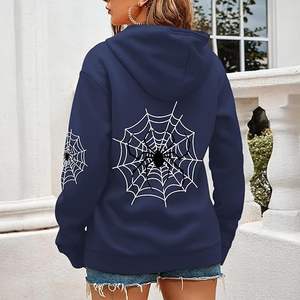 Sudaderas y Hoodies Casuales de Otoño/Invierno para Mujer, Estilo Y2K, Sudadera con Estampado Frontal Lavado y Bolsillos - Product Image 2