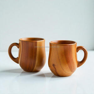 Taza de madera Natural hecha a mano, respetuosa con el medio ambiente, duradera, estilo rústico, taza para beber té y café de calidad superior para amantes de las bebidas - Product Image 1