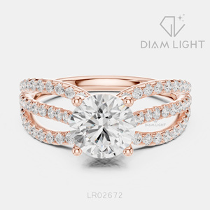 Bague de mariage en or blanc 14 carats avec diamant de laboratoire certifié IGI, taille ronde 1,314 carats, bijou raffiné, cadeau pour fiançailles, mariage ou anniversaire - Product Image 3