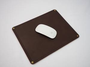 Elegant Genuine Leather <b>Mouse</b> Pad Case High End Cowhide Desk Mat Smooth Real Leather Laptop Mat for Professionals LMP-0025 - Product Image 6