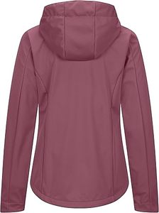 Vestes softshell pour femmes de couleur marron uni, imperméables, coupe-vent, vêtements de travail pour le printemps, service OEM, fermeture éclair sur le devant - Product Image 2