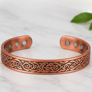 Rustic Twisted Wire Strand Pure Copper Adjustable Health Cuff Exquisite Metal Jewelry Promotional <b>Novelty</b> Gift - Product Image 4