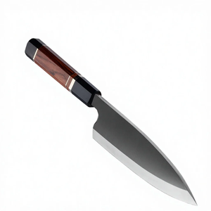 Couteau de chef japonais LEGACY BLADES, lame en acier carbone, manche en bois, forgé à la main, finition haute brillance, ambidextre, passe au lave-vaisselle - Product Image 3