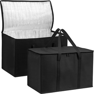 Bolsas de Compras Reutilizables Aisladas, Bolsa de Reparto y Catering para Alimentos Calientes y Fríos, Bolsa Térmica Plegable para Doordash - Product Image 1