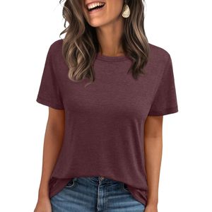 Automet 2025 hauts d'été pour femmes chemises à manches courtes ajustées pour les vacances à la plage entraînement et vêtements décontractés tenues de plage grande taille - Product Image 1