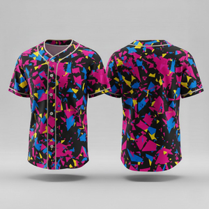 Maillot de baseball professionnel respirant sublimé, personnalisable avec logo d'équipe, entièrement boutonné, vêtement de sport pour équipes jeunes 2026 - Product Image 6
