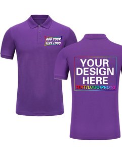 Custom Men's Purple 100% Cotton for Shirt Short Sleeve Digital Printing Breathable Casual Style Front Logo Oem/ODM Service - Product Image 2