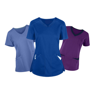HIGH QUALITY <b>Top</b> Medical <b>Scrubs</b> Nursing Fashion Style Uniform Hospital Clothes for Women Very Soft- Saomai FMF Factory - ODM/OEM - Product Image 3