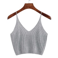 Pulls en tricot pour femmes, mode printemps, sans manches, sexy, vêtements tendance, laine mérinos, prix de gros, logo personnalisé, style européen