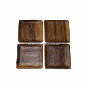 Natural Wooden Tray Handcrafted Tray for Decor, Serving, or Display Eco-Friendly Wood Craft OEM 10x10" - Product Image 2