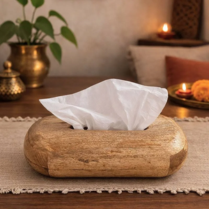 Boîte à mouchoirs en bois artisanale pour votre bureau et votre table, avec finitions soignées et qualité supérieure, au prix de gros. - Product Image 3