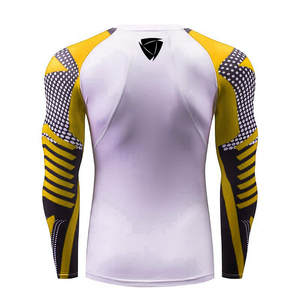 Long Sleeve Fully custom rash guard manufacturer private label <b>compression</b> <b>shirt</b> supplier Spandex polyester - Product Image 4