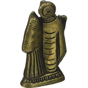 Sculpture de Radha Krishna en laiton de 4 pouces faite à la main petit article pour les cadeaux fabriqués en Inde - Product Image 2