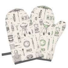 Gants de cuisine modernes en silicone résistants à la chaleur et écologiques pour la cuisson et le barbecue, avec doublure en coton, compatibles lave-vaisselle - Product Image 2